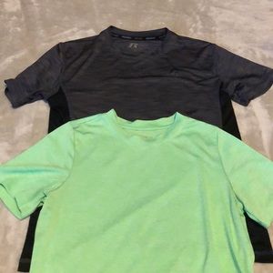 2 boys dry fit shirts